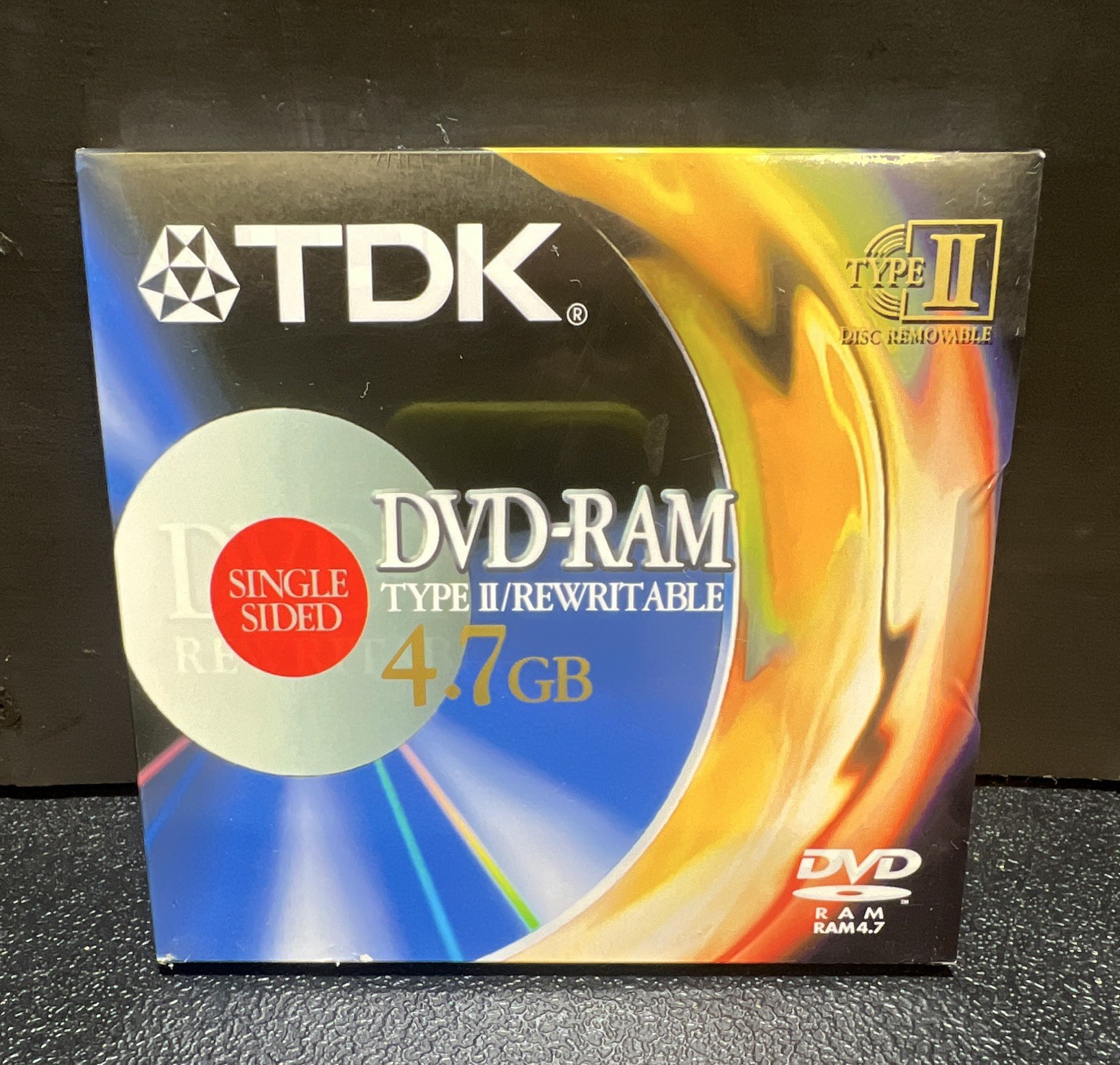 TDK DVD-RAM Type II 4.7GB 2x Rewritable Single Sided Removable Disc