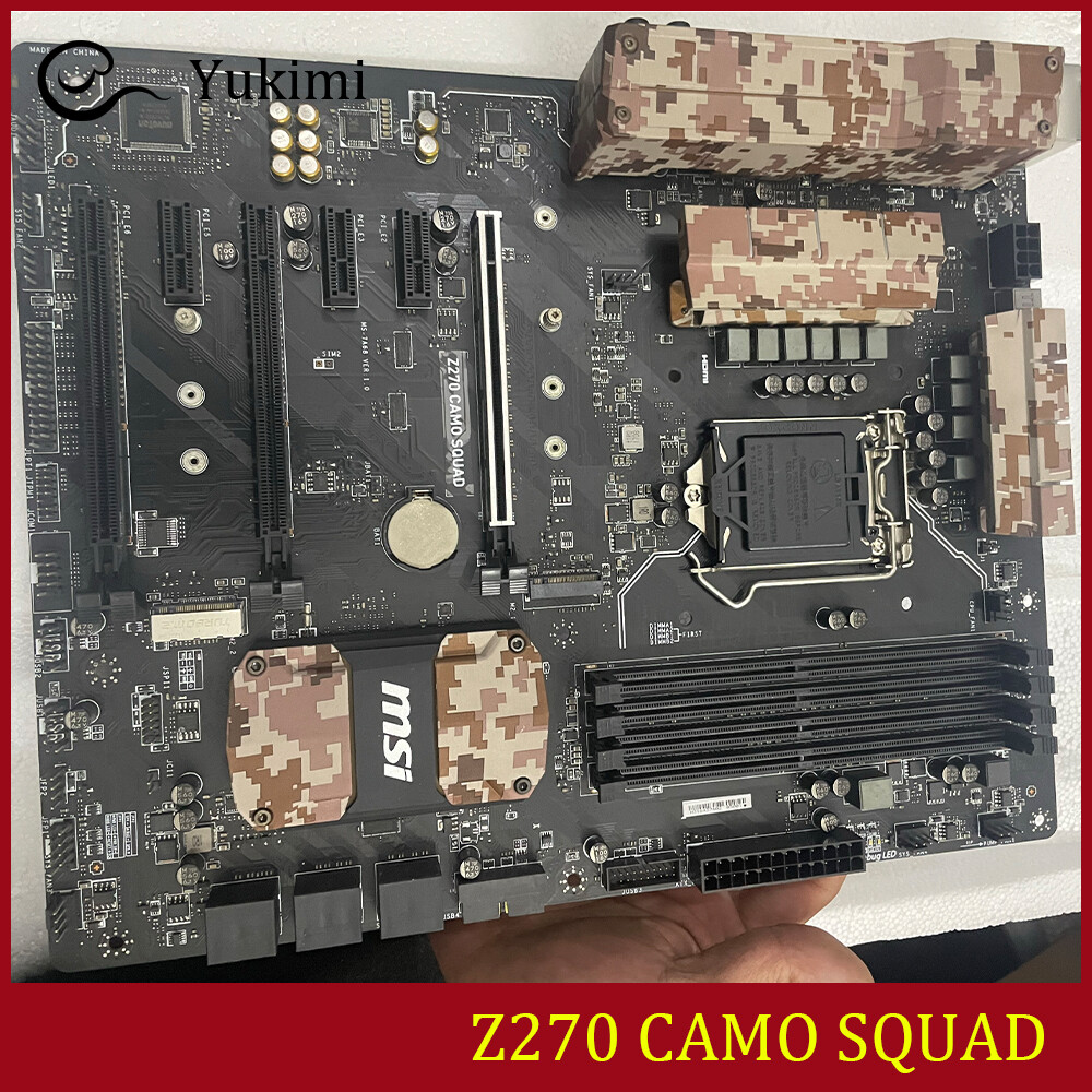 FOR MSI Z270 CAMO SQUAD LGA 1151 DDR4*4 64GB HDMI DVI-D ATX Ｍotherboard Test OK