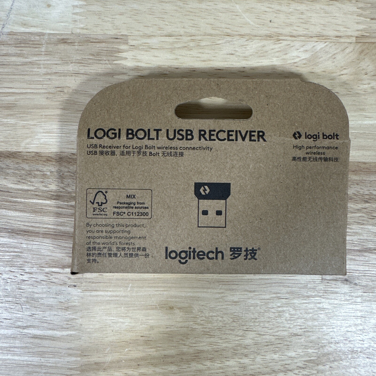 New Logitech - Logi Bolt USB Receiver - Black