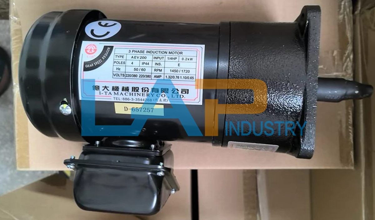 1pcs New For Mechanical motor AEV200 FME18 1/4HP 1:100 0.2KW Chip conveyor motor