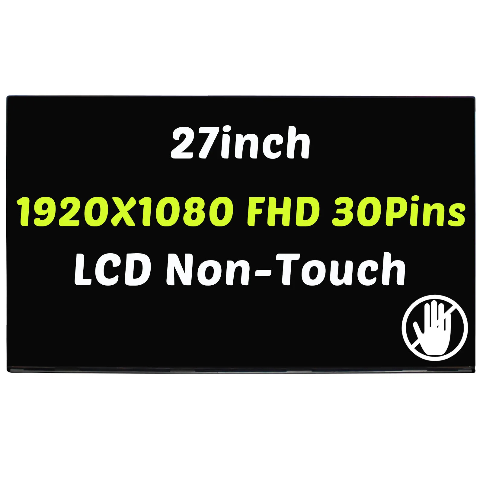 27in WLED LCD Display FHD 30Pins Non-Touch for HP 27-C 27-CB0009 27-CB0026