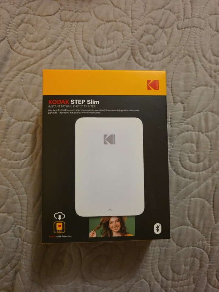 12 xKodak Step Slim Instant Mobile Photo Printer White Zink Bluetooth 