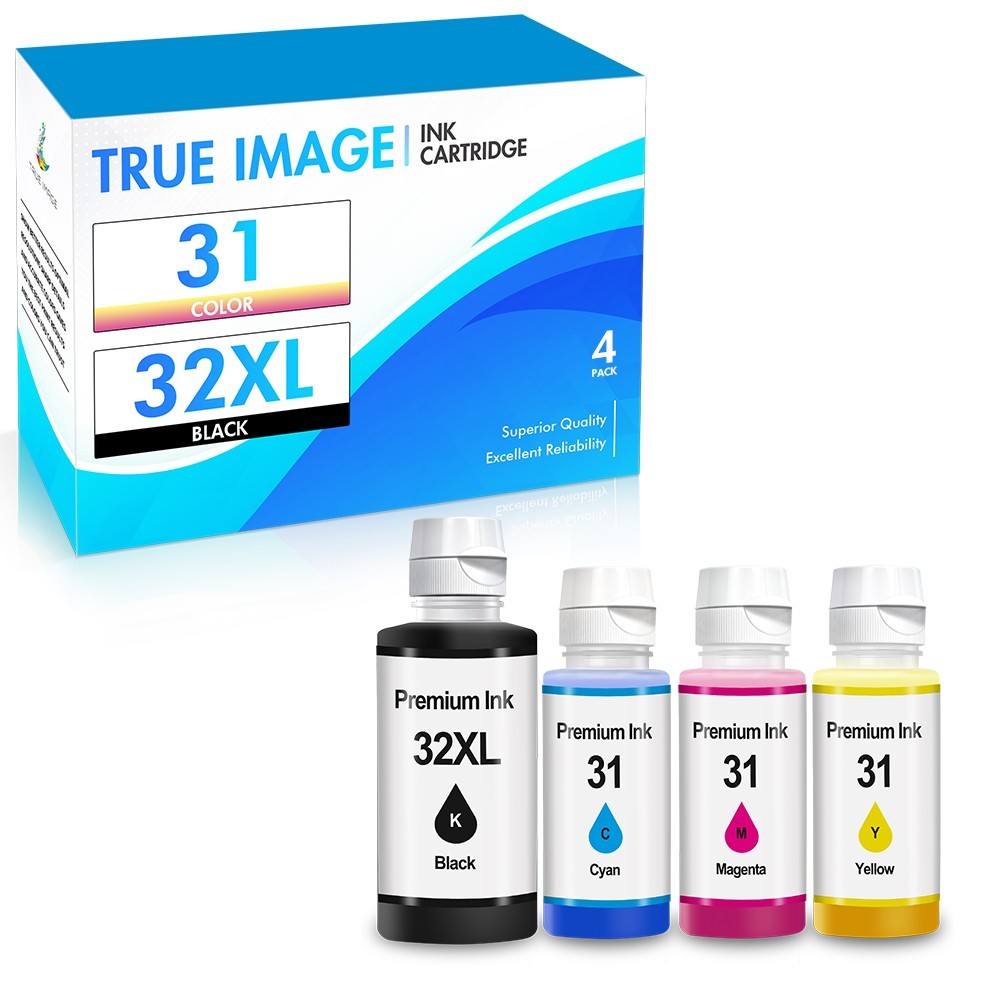 5PK Compatible HP 31 32XL Ink Bottle Set Refill for HP Smart Tank 651 5100 5101