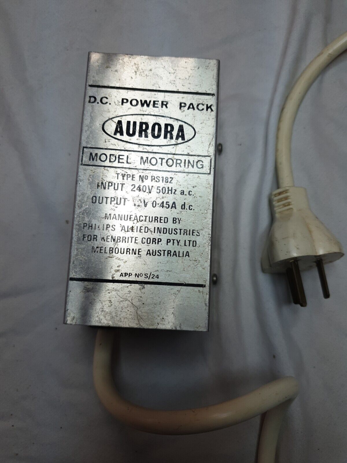 Aurora AFX - DC Power Pack \'Model Motoring\' - Type No PS182 - Working