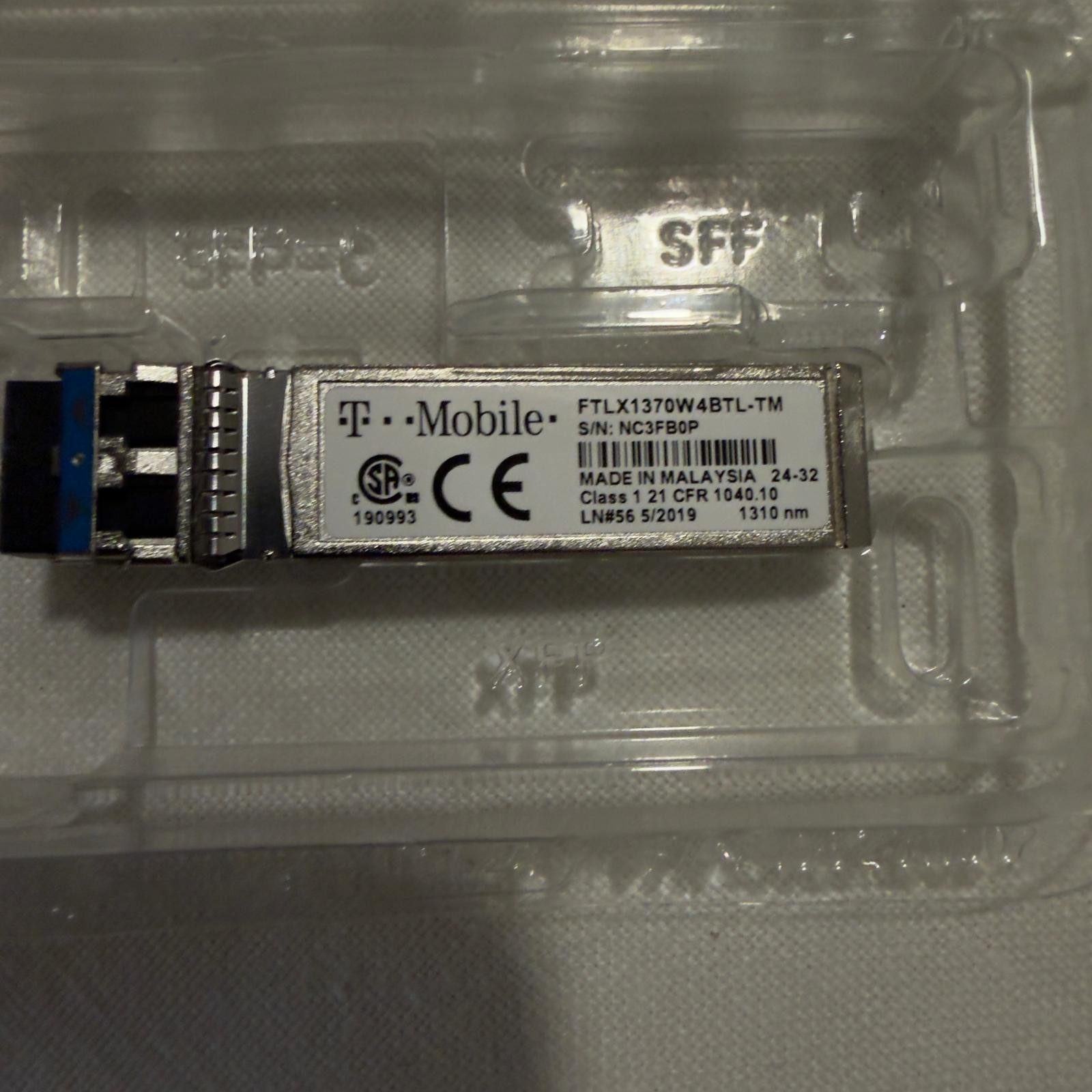 Finisar FTLX1370W4BTL-TM 10G SFP 1310nm Transceiver Module
