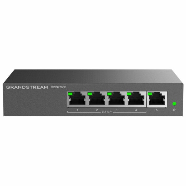 Grandstream GS-GWN7700P Layer 2 Unmanaged Switch 5x Gigabit Ports Metal