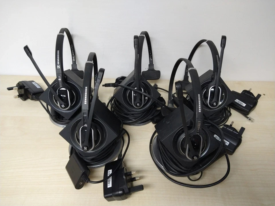 Joblot of 5 Sennheiser DW20 Pro 1 Wireless Headset - Black