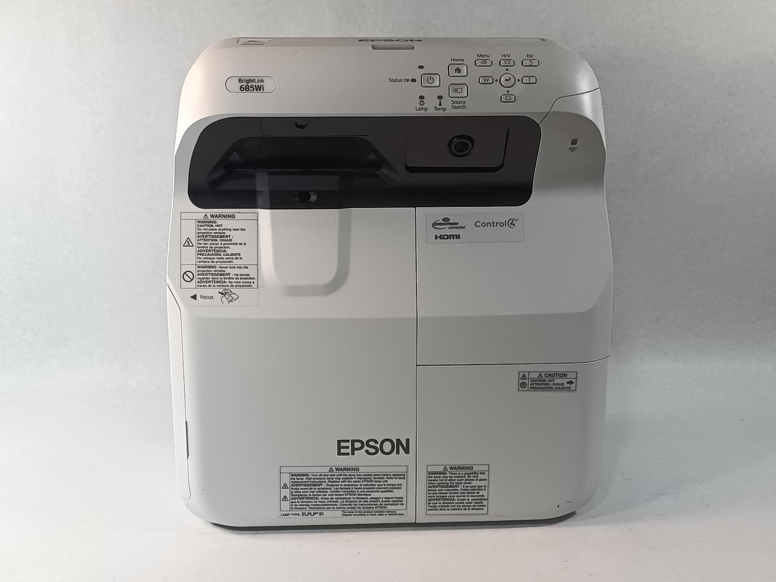 EPSON BRIGHTLINK 685WI WXGA SHORT THROW PROJECTOR | 1K LAMP HRS OR LESS