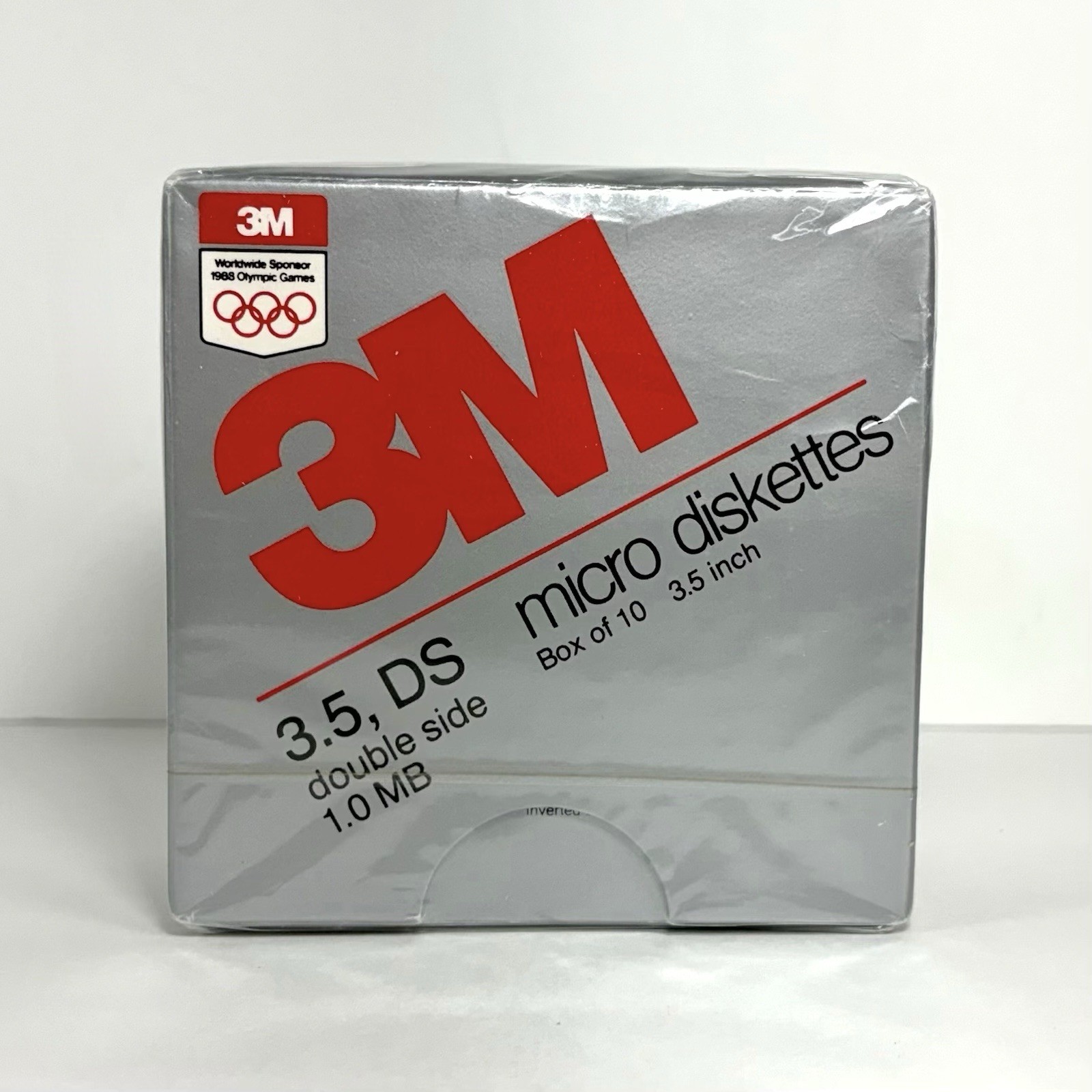 VTG 3M 12042 3.5” DS 1.0 MB Micro Diskettes Floppy Disks Sealed Box Of 10- Japan