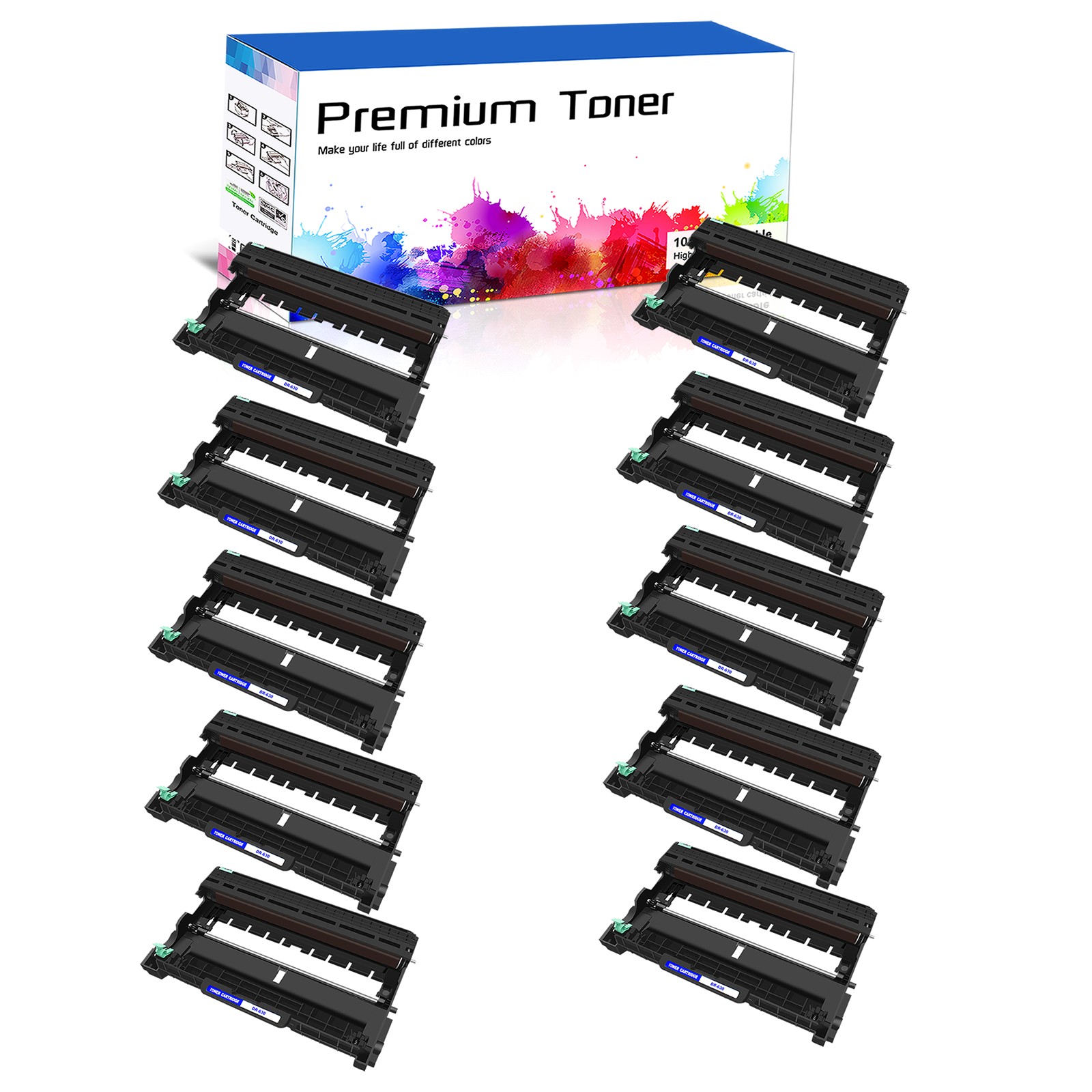 10 PACK DR630 Drum Unit for Brother DR-630 MFC-L2740DW HL-L2360DW HL-L2380DW