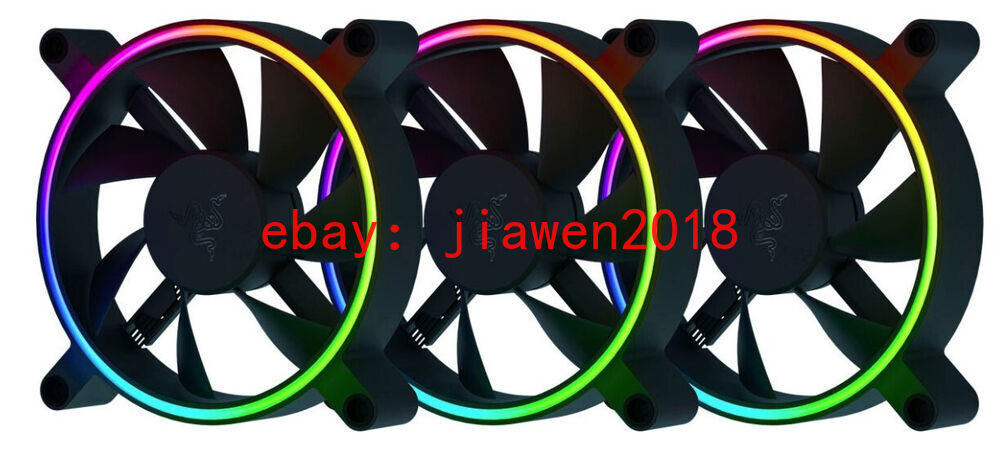 3PCS Razer Kunai Chroma 140mm 1600RPM Max ARGB and PWM Hydraulic Case Fans