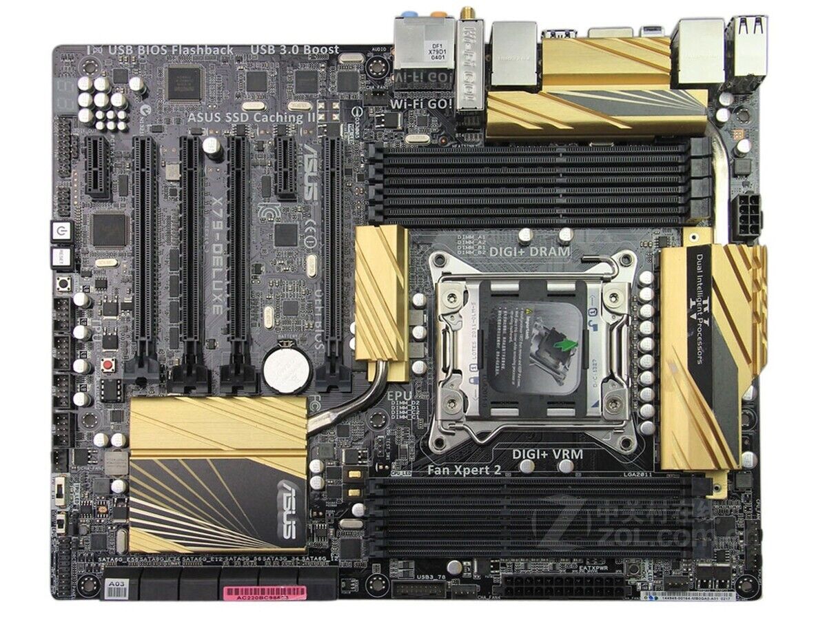 For ASUS X79-DELUXE motherboard X79 LGA2011 8*DDR3 64G ATX Tested ok