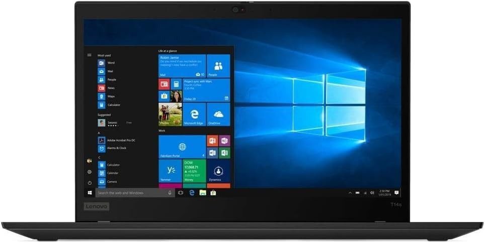 Lenovo ThinkPad T14s Gen 1 14" Touchscreen Ryzen 5 PRO 4650U 16GB RAM 256GB SSD