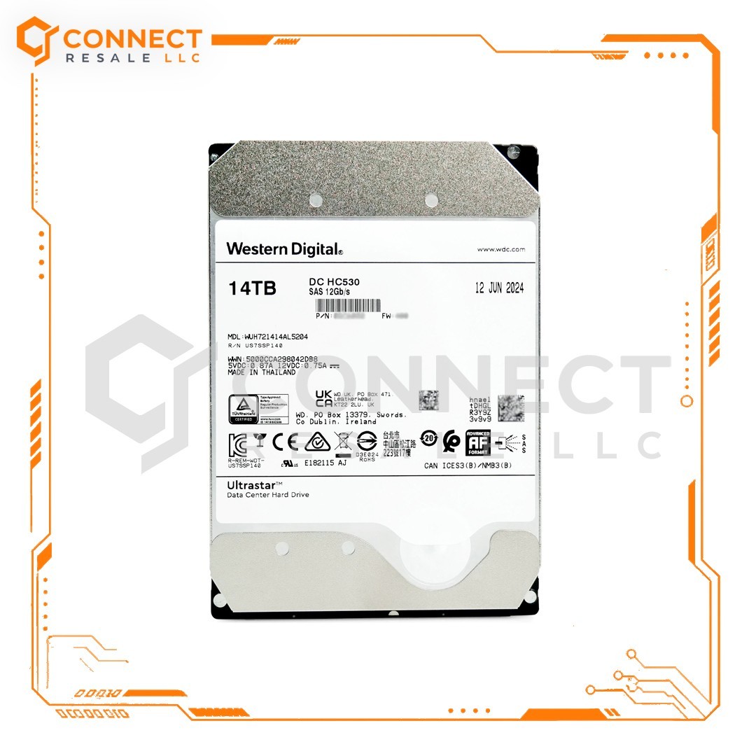 WD HGST WUH721414AL5204 DC HC530 14TB SAS 12Gbps 7.2K RPM 512MB 3.5" HDD