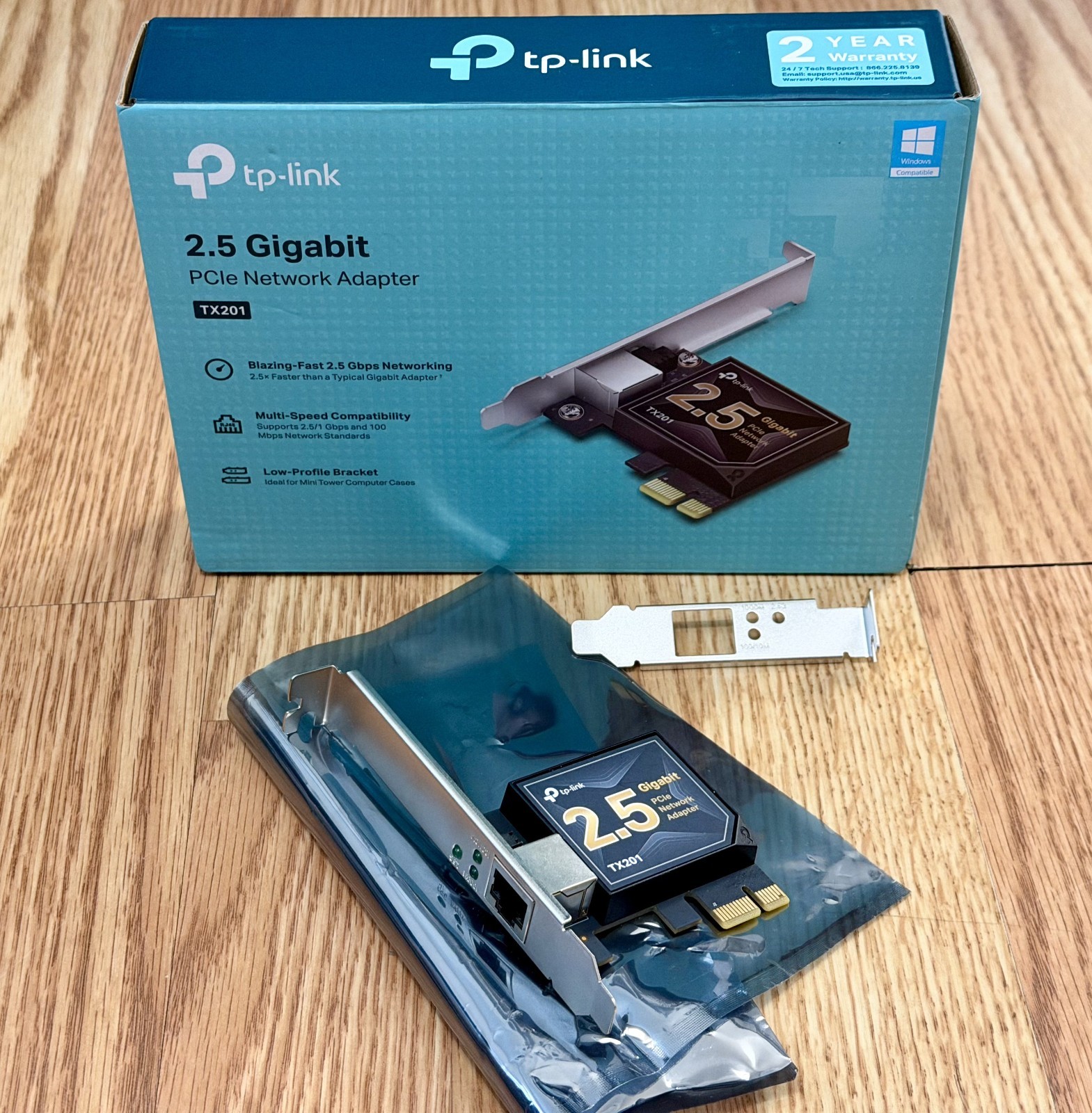TP-Link 2.5 Gigabit PCIe Network Adapter (TX201)
