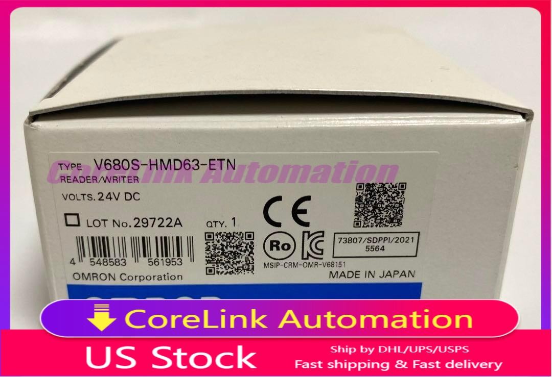 Omron V680S-HMD63-ETN RFID System Reader Writer DC24V