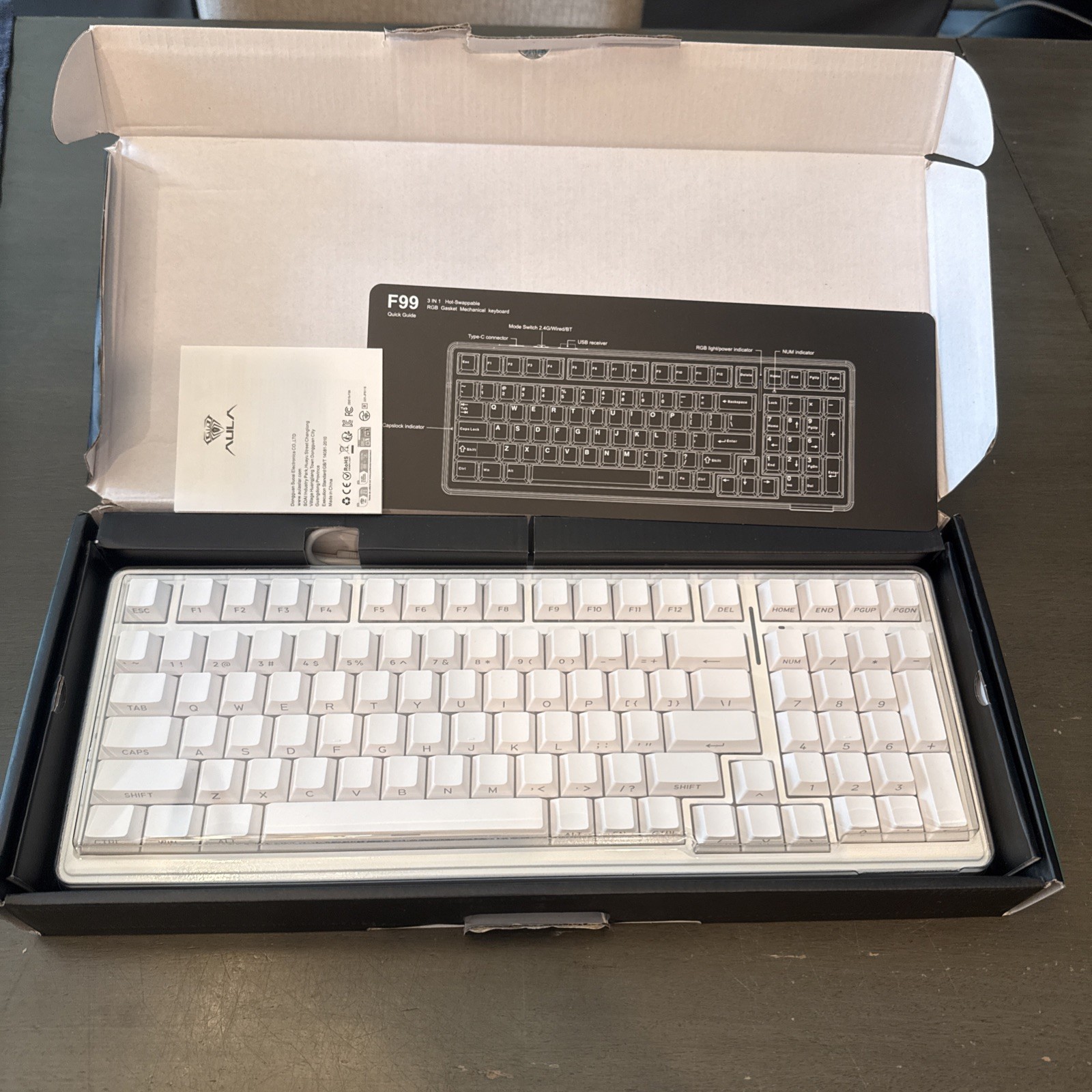 Aula f99 Mechanical Gaming Keyboard New Open Box