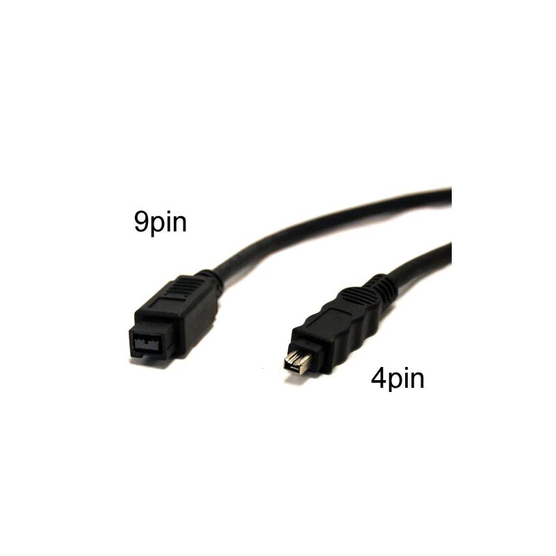 9 Pin to 4 Pin Firewire-800/400 Bilingual Cable (18" /  0.5m)