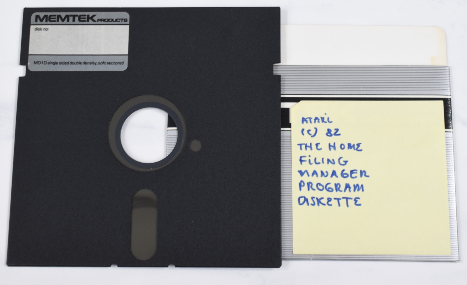 Vintage Memtek Computer Floppy Disk-Collectible, Untested, As-Is (Atari, 1982)