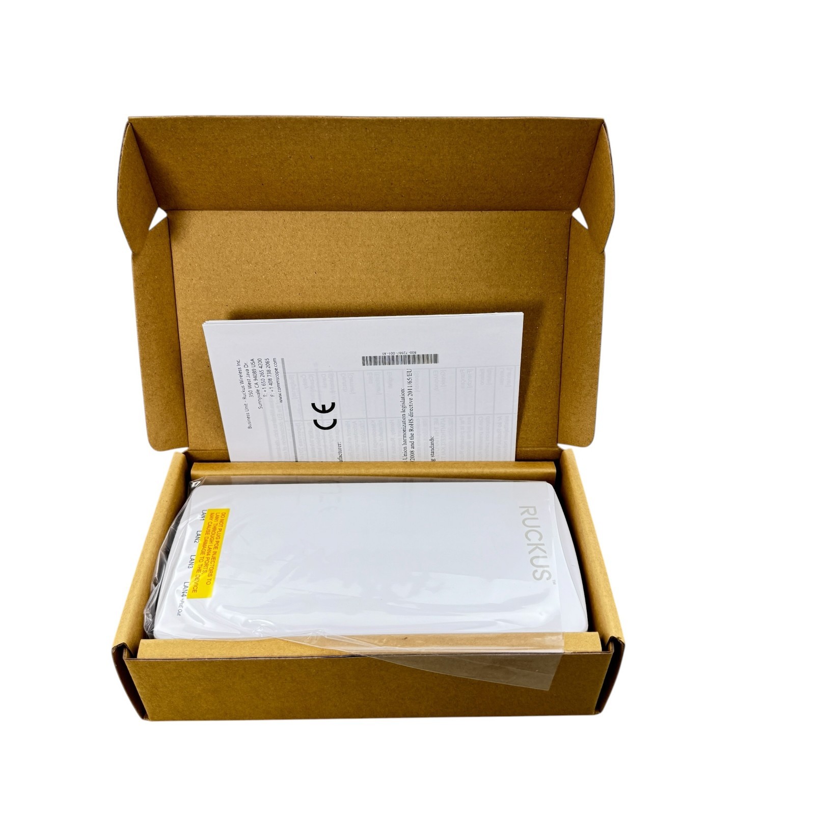 Ruckus Networks H550 Series Wi-Fi 6 Wall-Mounted Indoor Access Point