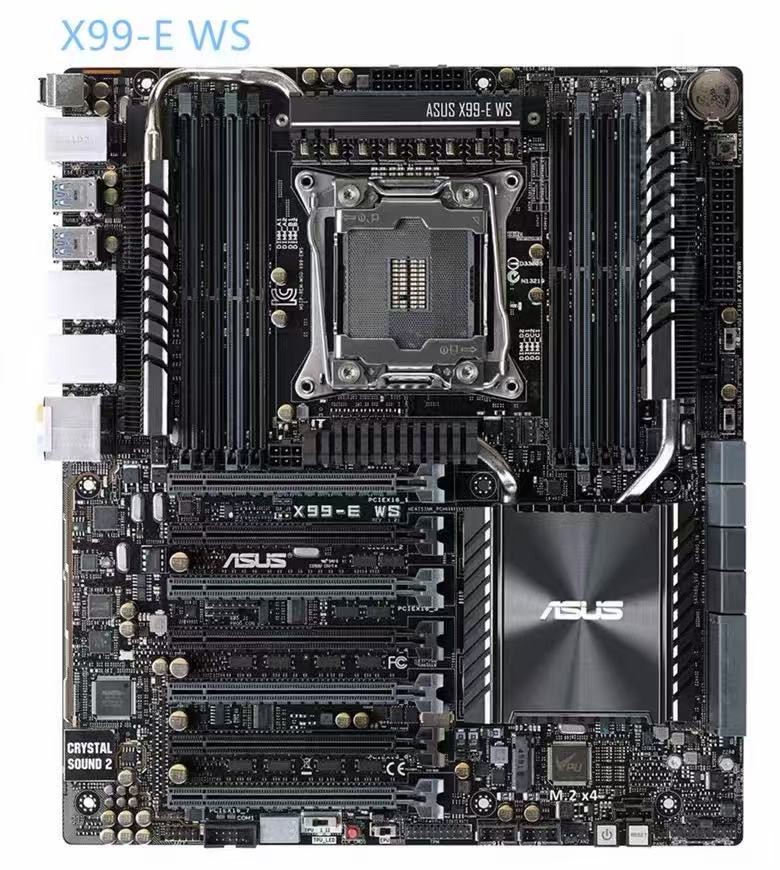 ASUS X99-E-10G WS Computer Motherboard LGA 2011-3 DDR4 64G For Intel X99 Desktop