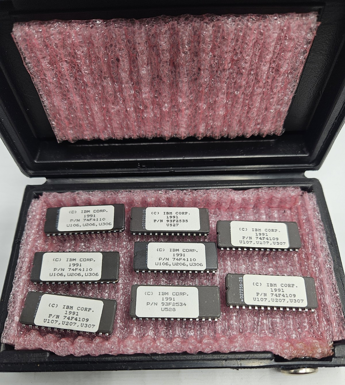 Vintage IBM EPROM Memory 1991 - Set of 8 - 74F4110 93F2535 74F4109 93F2534