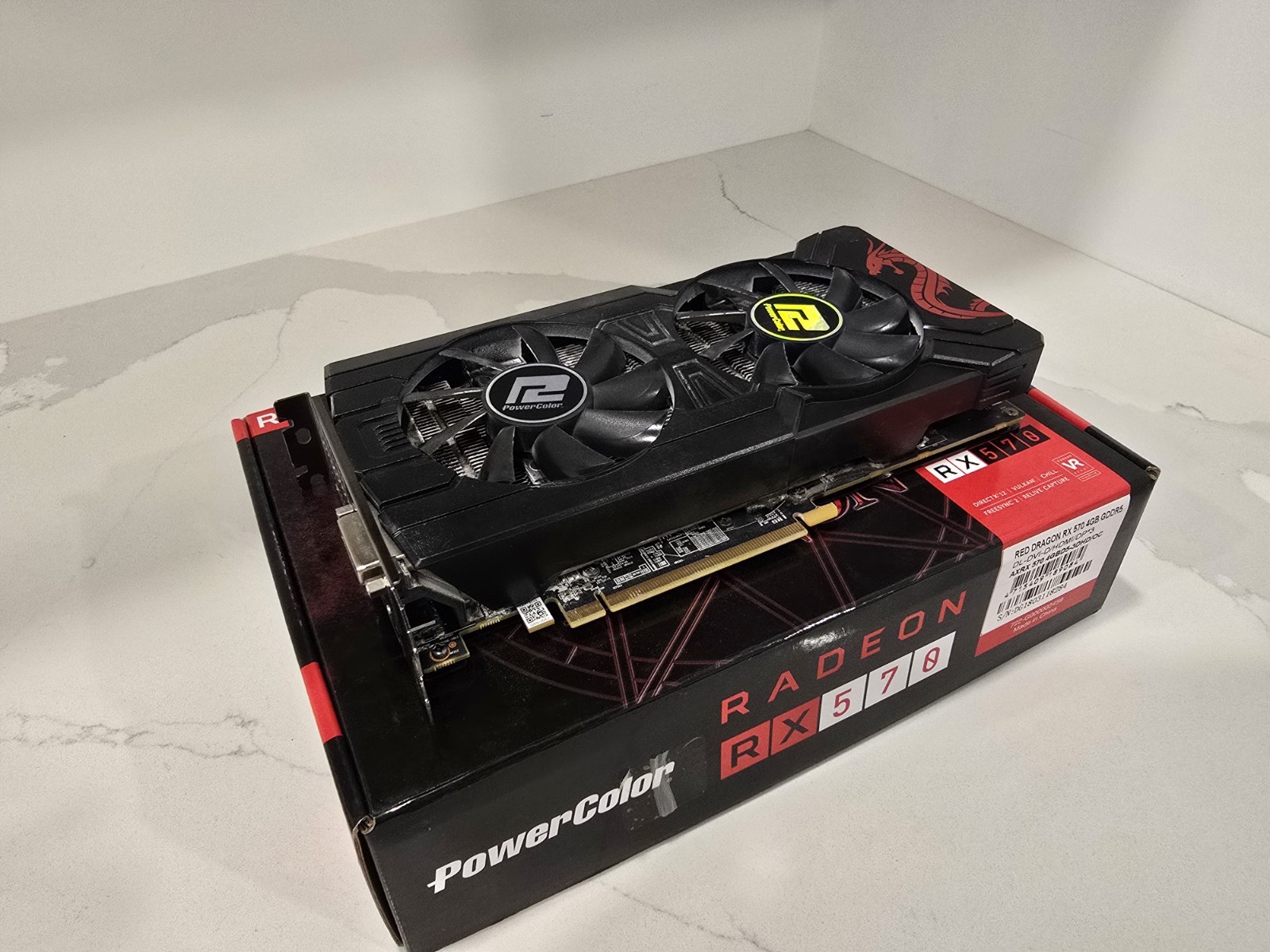 PowerColor AXRX 570 4GBD5-3DHD/OC Red Dragon Radeon Graphic Cards