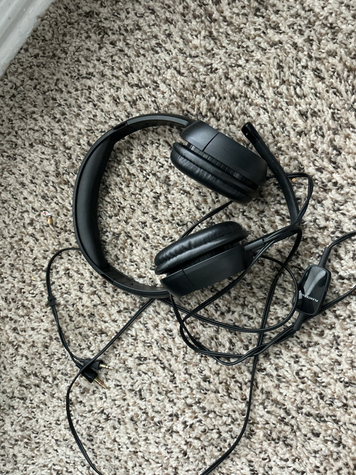 Plantronics Audio 355 Black Wired Boom Mic Over Ear Multimedia Stereo Headset