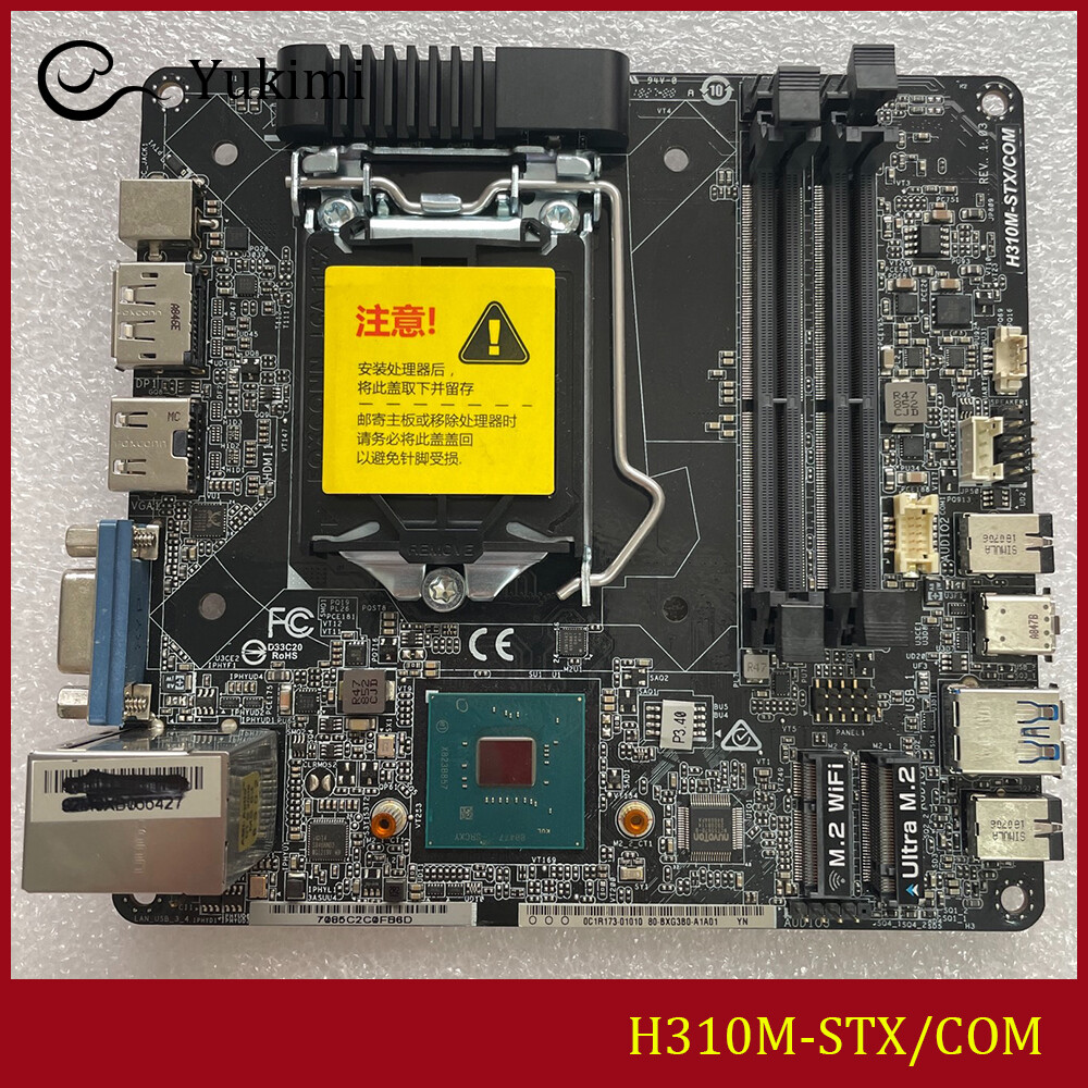 FOR ASROCK H310M-STX/COM DDR4 *2 64GB LGA 1151 D-Sub Motherboard Test OK