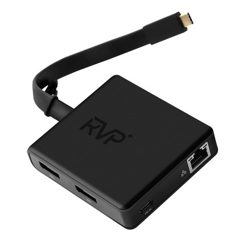 RVP 6-in-1 USB-C Docking Station with 100 Watts Laptop Charge - RVP-601