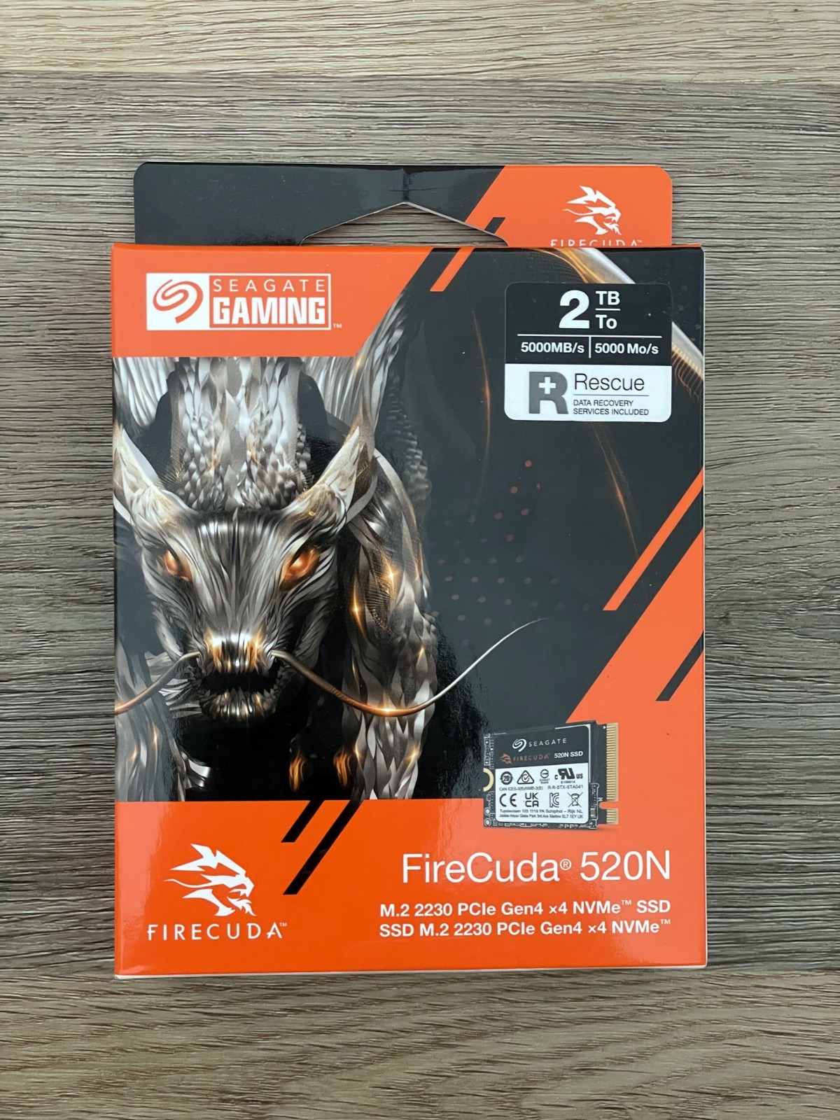 Seagate Gaming Firecuda 520N Solid State Drive SSD 2TB M.2 NVMe PCI-E Gen 4 New