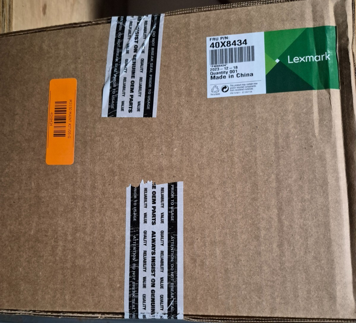 LEXMARK MS610X / M3150 Lexmark Fuser Maintenance Kit-200K - 110/120 Volt 40X8434