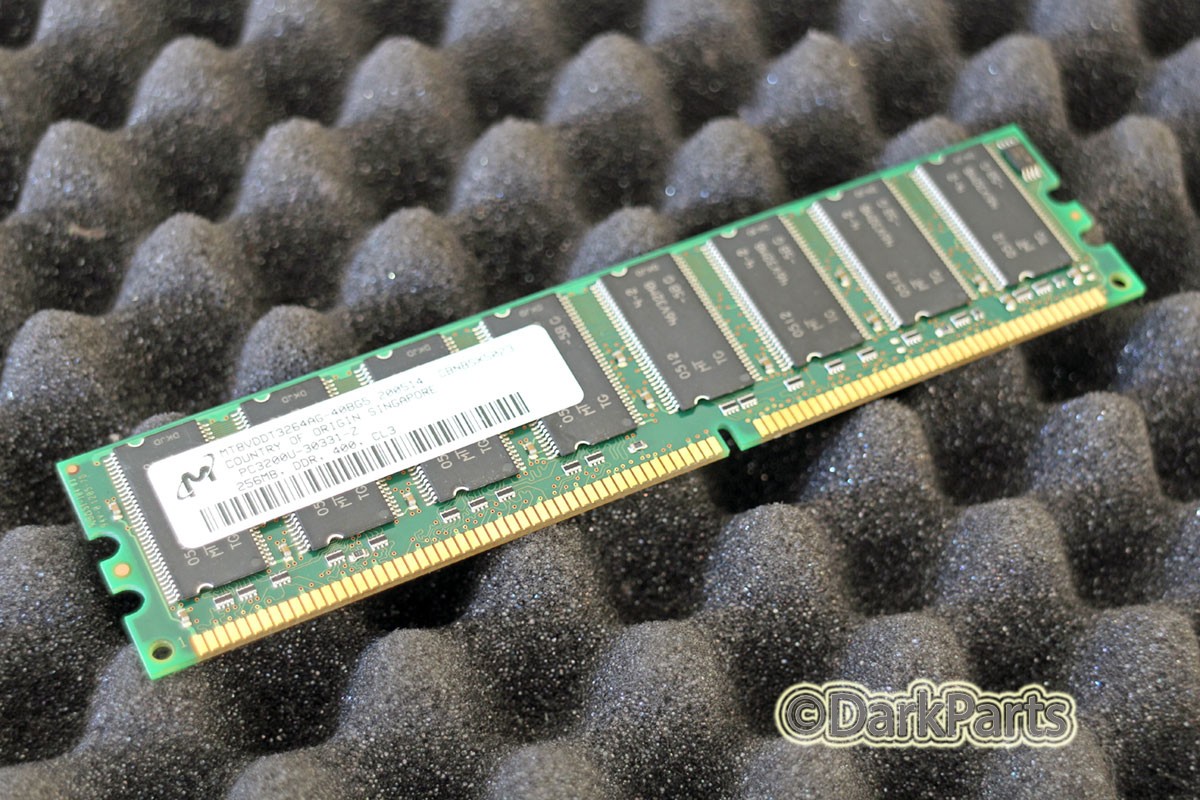 MT8VDDT3264AG-40BG5 256MB Memory RAM PC3200U-30311-Z