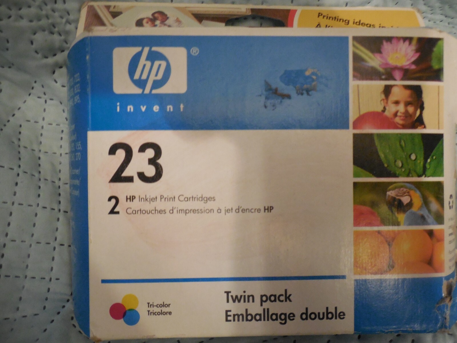 2 GENUINE HP 23 Tri Color Ink OEM Cartridge NEW Sealed Expired Jul 2008