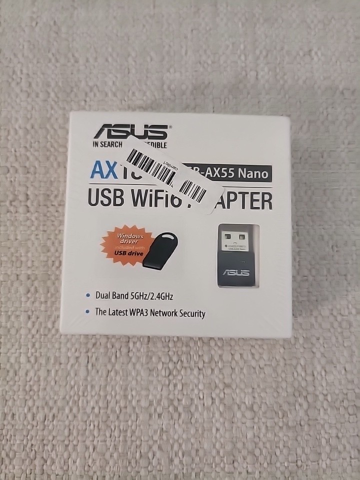 ASUS AX1800 USB-AX55 Nano WiFi6 USB Adapter Dual Band WPA3 - New Sealed Box