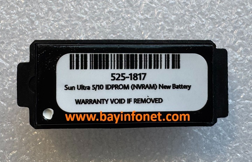 525-1817 Sun Ultra 5/10 IDPROM (NVRAM) New Battery