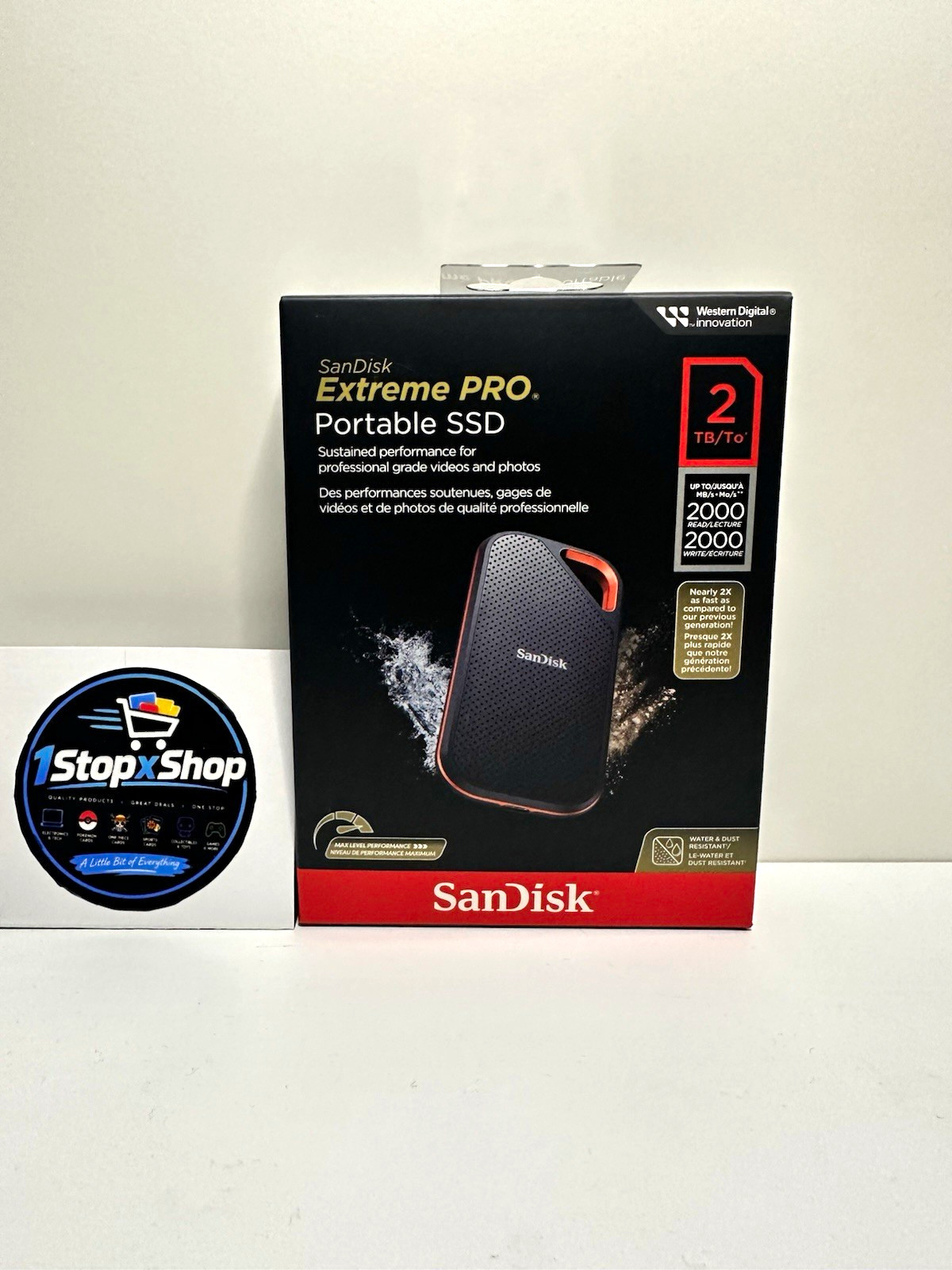 SanDisk Extreme PRO Portable SSD 2TB USB-C 2000MB/s
