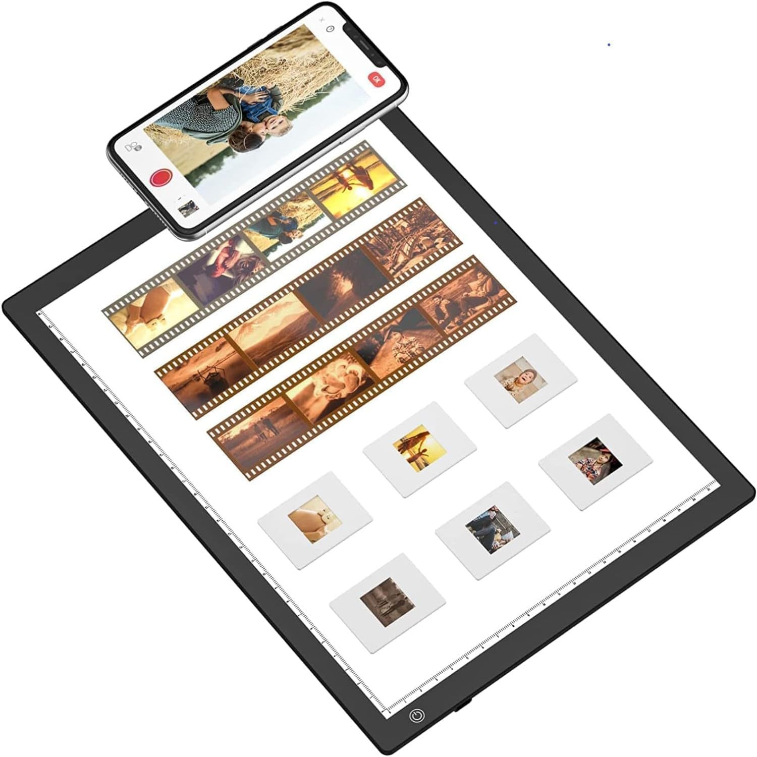 Slide Viewer Light Box Ultra-Thin A4 USB Powered Light Scanner for Photo Sli...