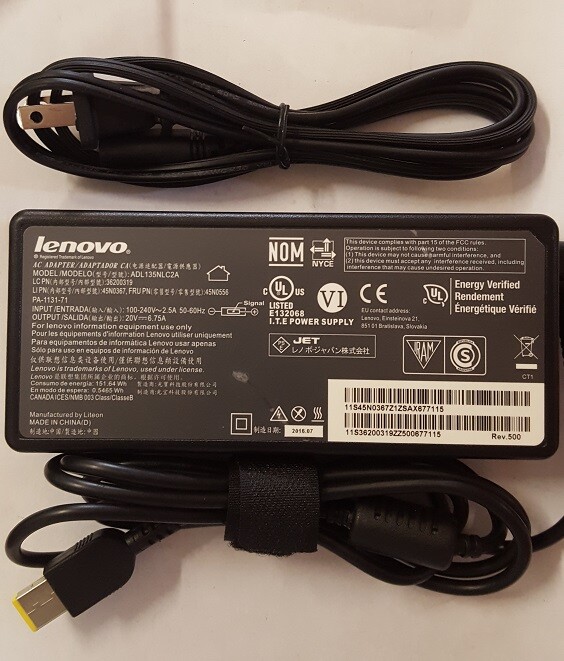 LENOVO  Y70-70 Touch 80DU 20V 6.75A Genuine AC Adapter