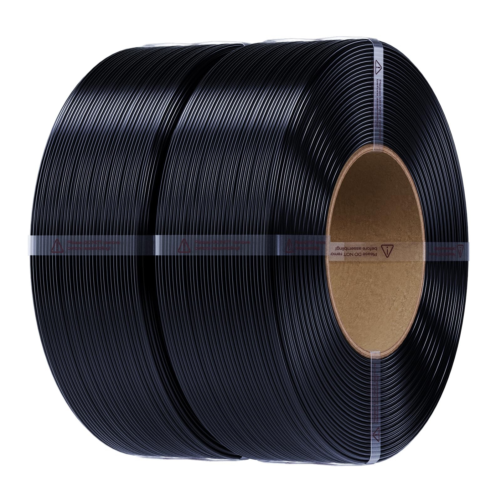 PETG 3D Printer Filament Refill Bundle 2Kg, Spool-Free Reusable Spools