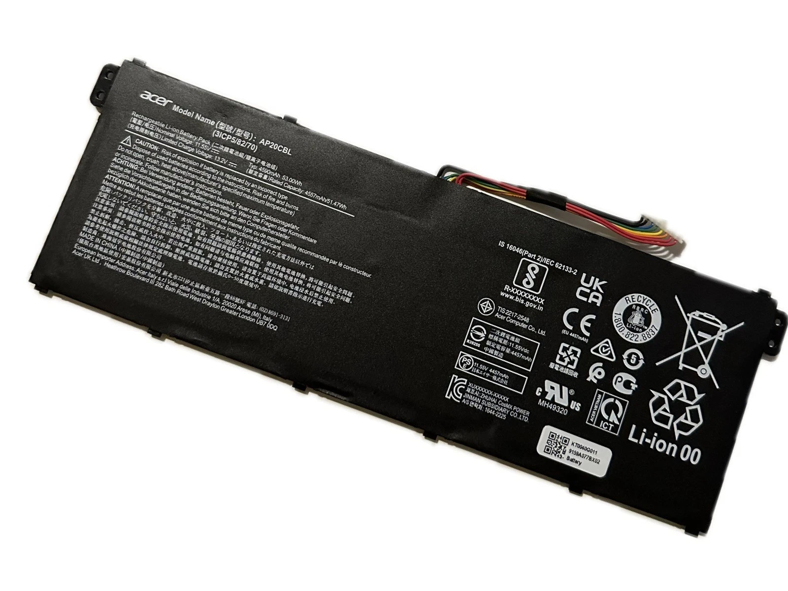 Genuine AP20CBL 11.55V  Battery For Acer Aspire 5 A515-45 Aspire 7 A715-43G NEW
