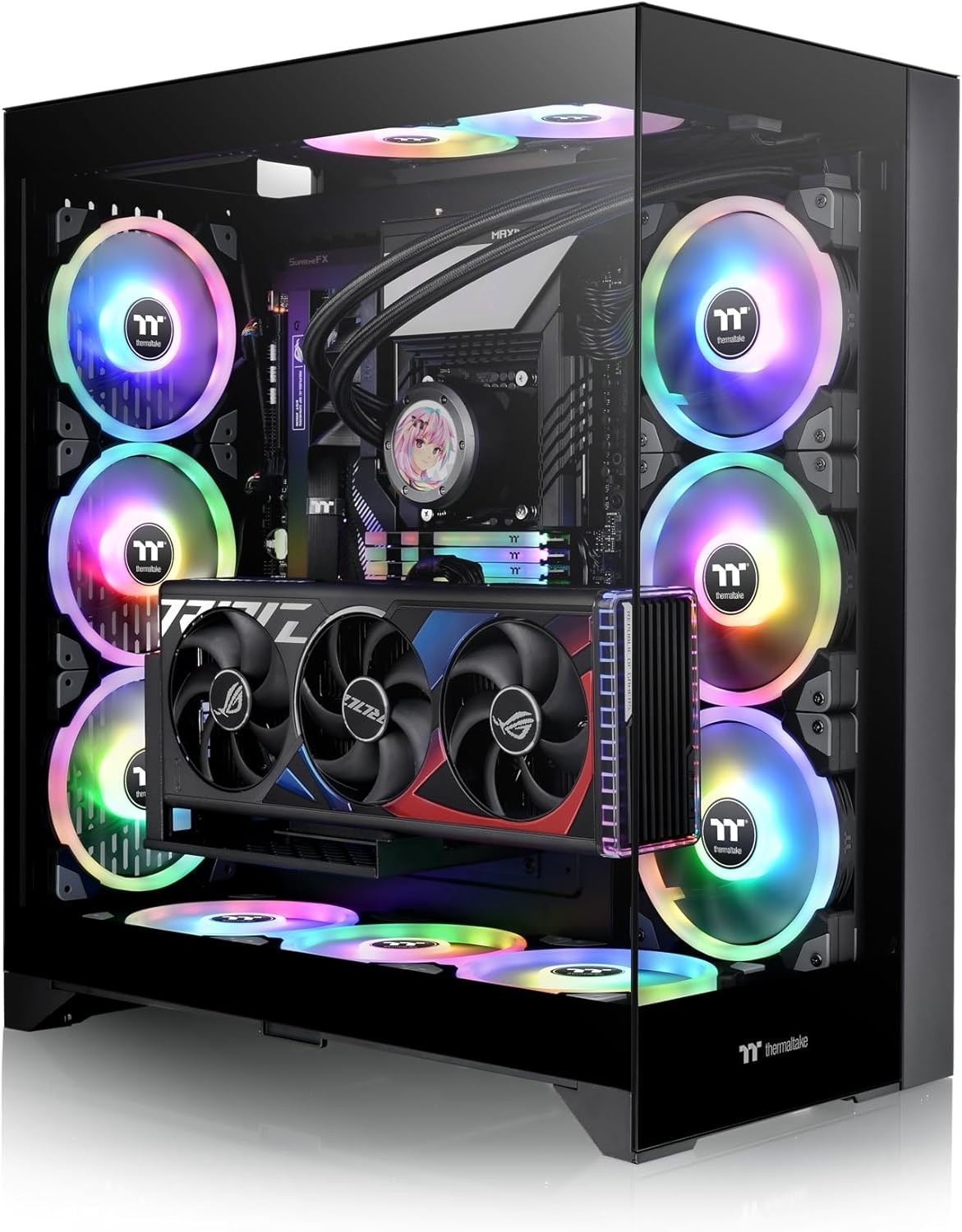 Thermaltake Cte E600 Black Mid Tower Chassis Dual Chamber Cooling Support