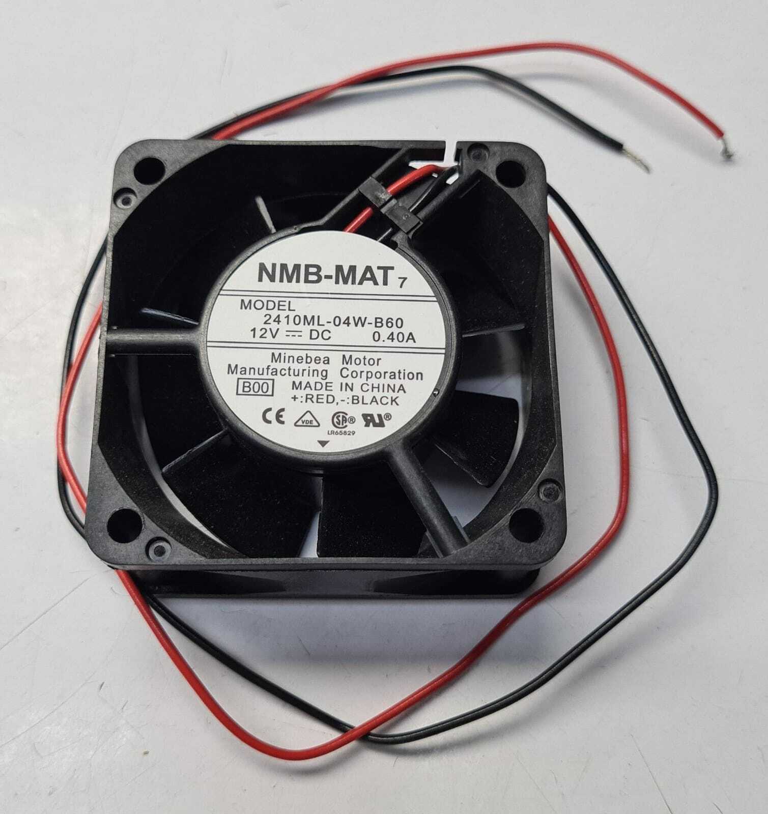 [LOT 17] NMB-MAT 2410ML-04W-B60 12V 0.40A 60*60*25MM two-line axial cooling fan