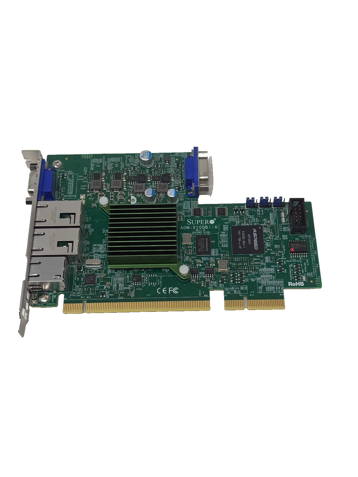 Supermicro AOM-X10QBi-A Dual 10GBE Base Add-On Module Server Expansion VGA Card