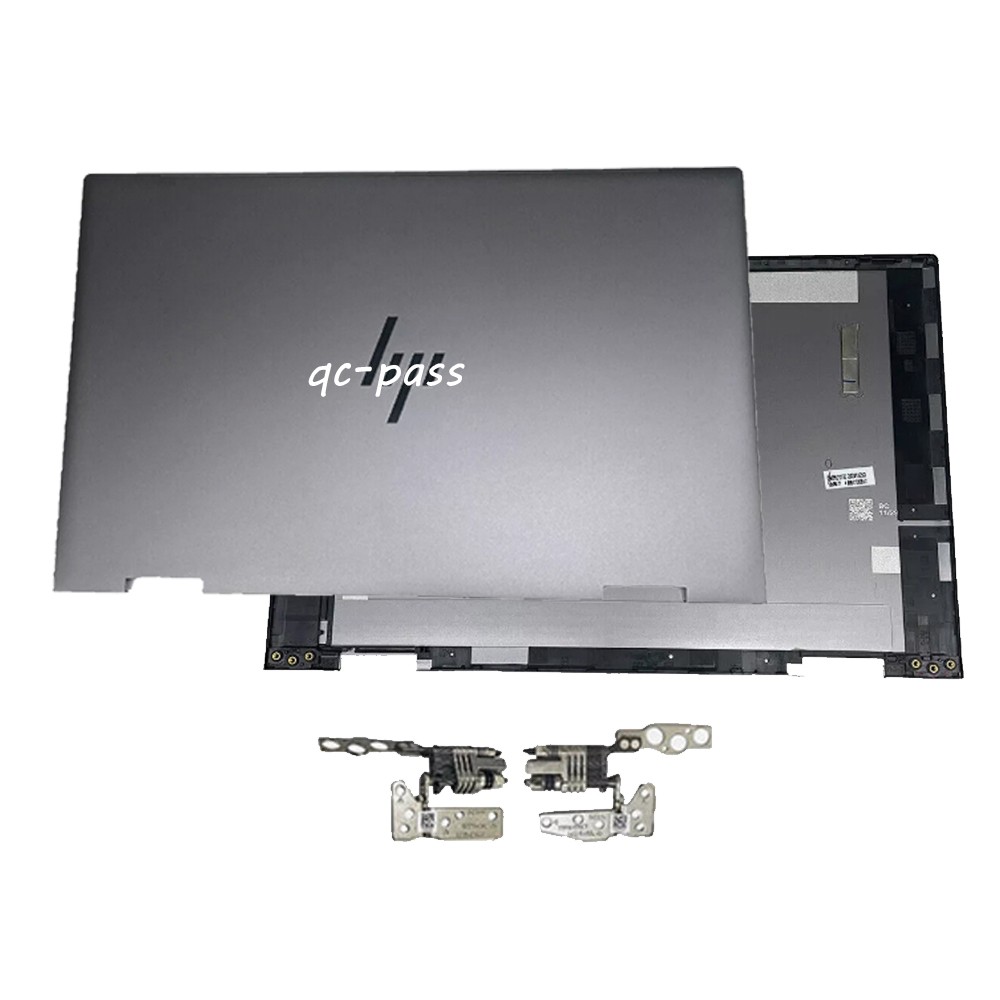  Gray For HP ENVY X360 15-EW 15-EY Top Back Cover Rear Lid + Hinges N40694-001