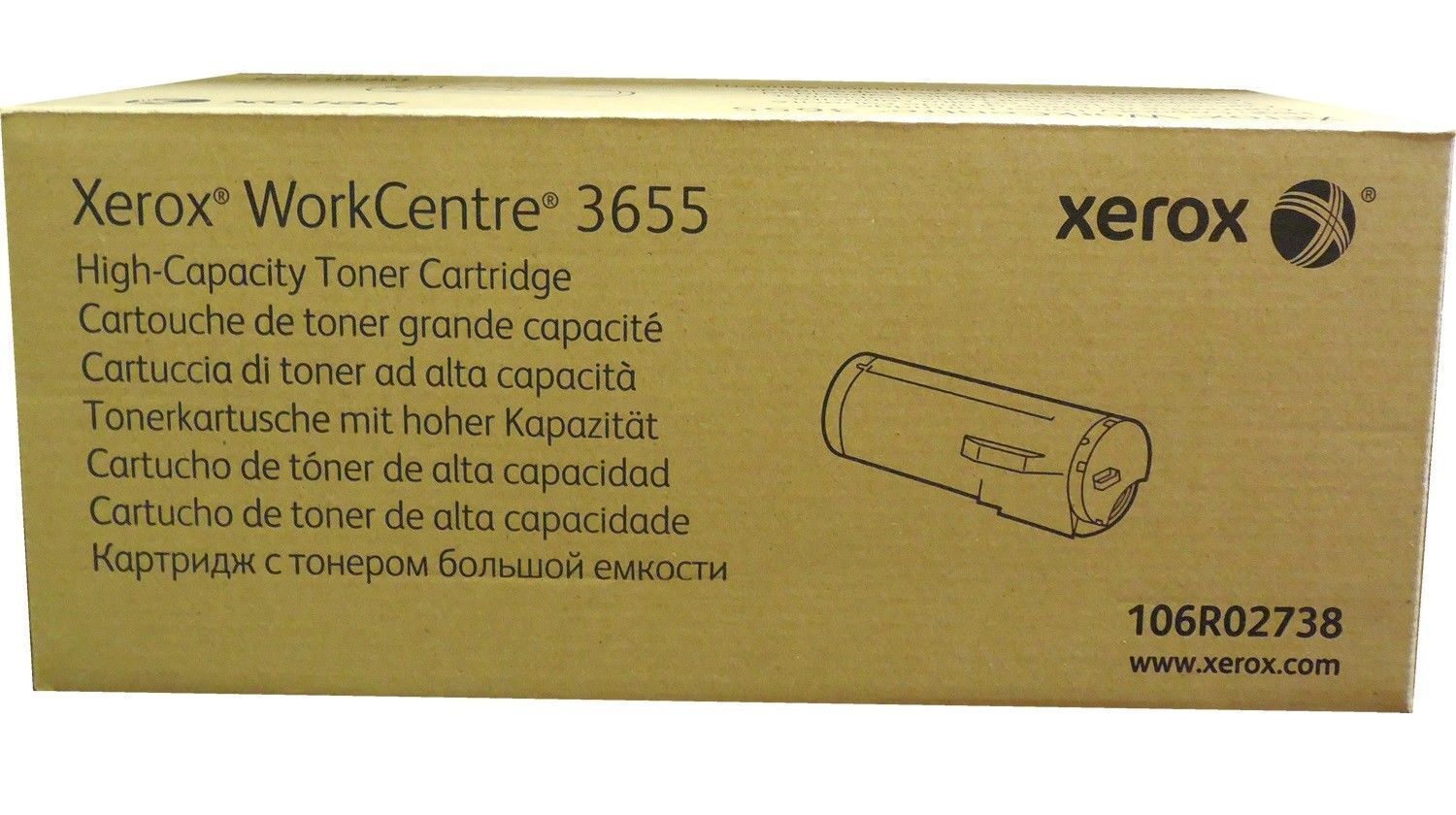 Genuine Xerox WorkCentre 3655 Black High Capacity Toner Cartridge (14,400 Pages)