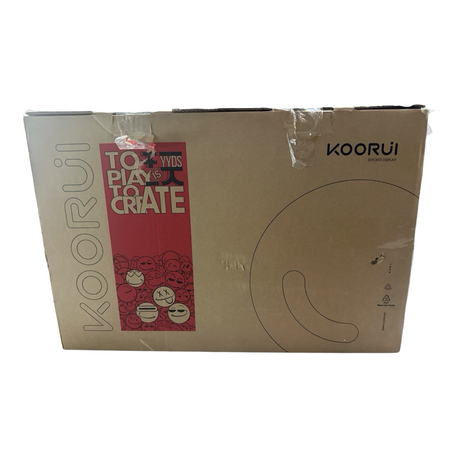 KOORUI 24N1A 24-Inch LCD Monitor No Cables Included