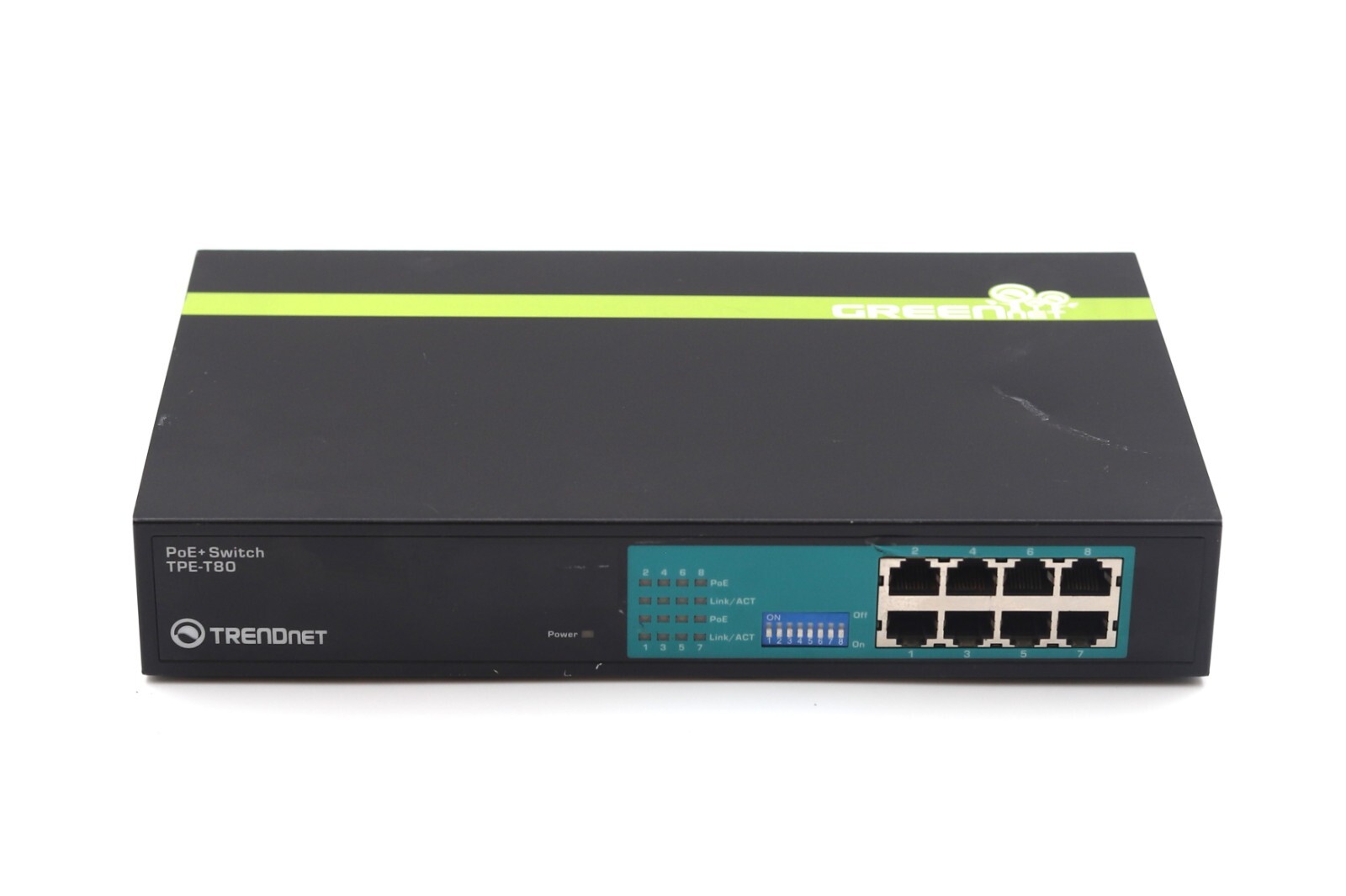 TRENDnet TPE-T80H 8-Port PoE+ Ethernet Network Switch P/N: TPE-T80H / A Tested