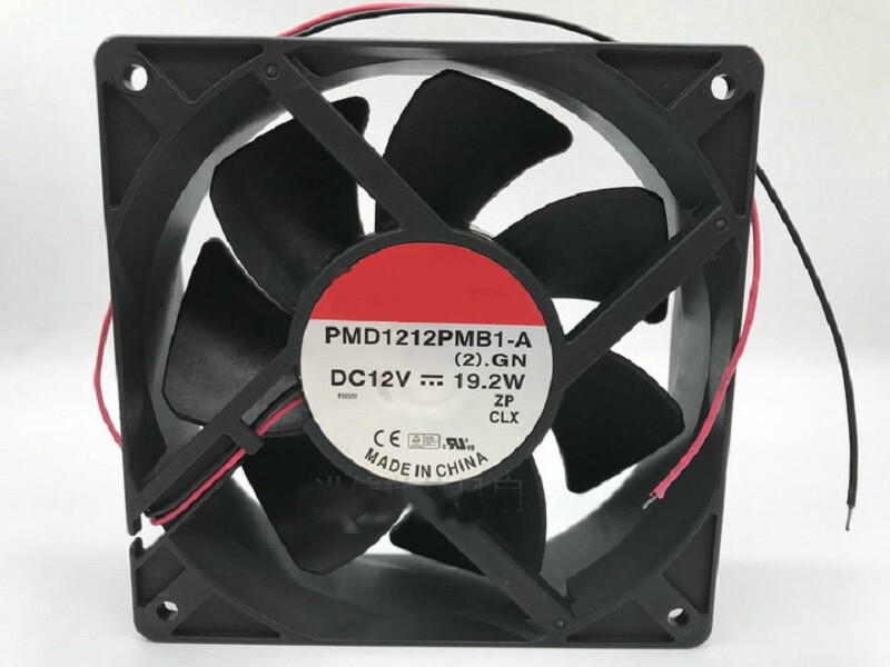 1PC For Cooling Fan PMD1212PMB1-A (2).GN 12V 19.2W 120*120*38mm 3800 RPM 2Pin