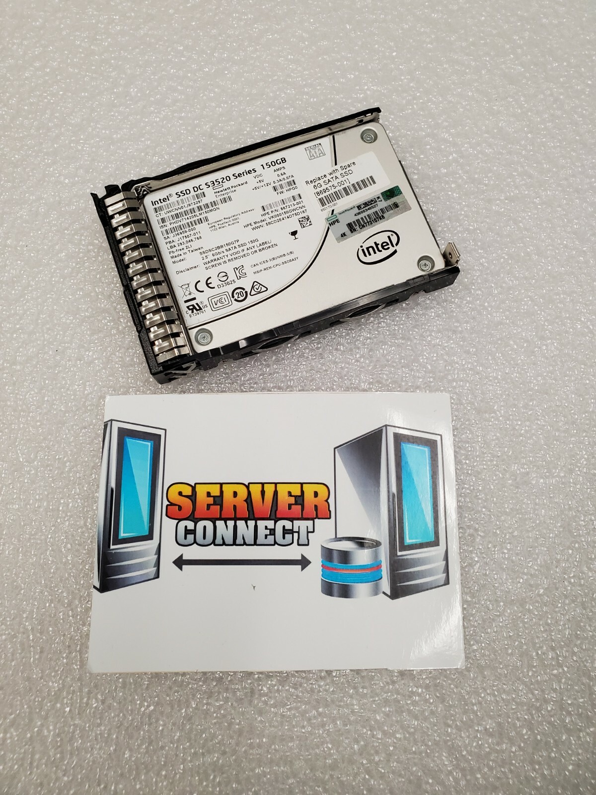 869374-B21 HP 150GB 6G SATA 2.5" RI SFF SC DS SSD HDD -- 869575-001 / 867213-001